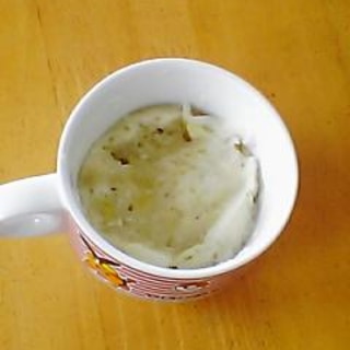 離乳食　カップでバナナ蒸しパン